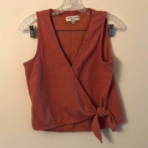 Madewell Texture & Thread Wrap Tie XS Shirt